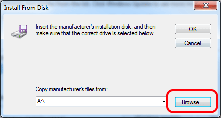 Install Drivers from Disk